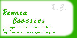 renata csocsics business card